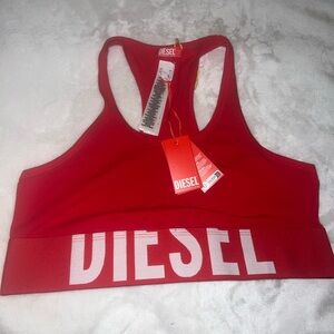 Diesel Women's Bold Red Sports Bra